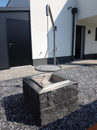 Kompakt Edelstahl-Schwenker Grillgalgen-Set 0077 EGKX