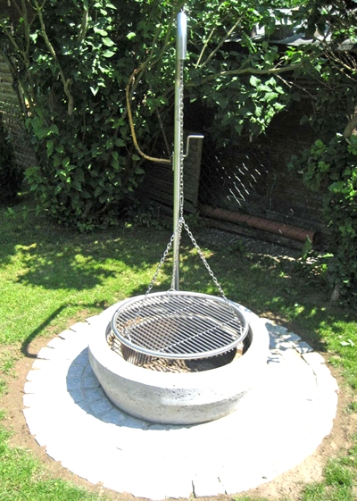 Kompakt Edelstahl-Schwenker Grillgalgen-Set 0055 EGKR