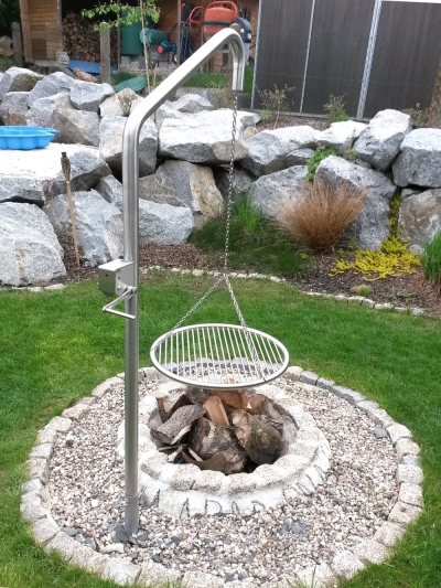 Kompakt Edelstahl-Schwenker Grillgalgen-Set 0066 EGKX