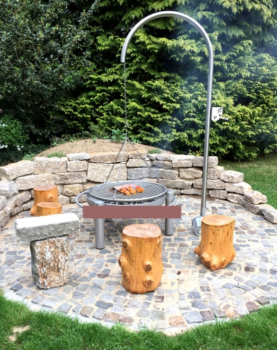 Kompakt Edelstahl-Schwenker Grillgalgen-Set 0077 EGKRX