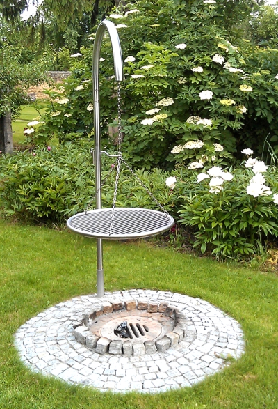 Kompakt Edelstahl-Schwenker Grillgalgen-Set 0055 EGKRX