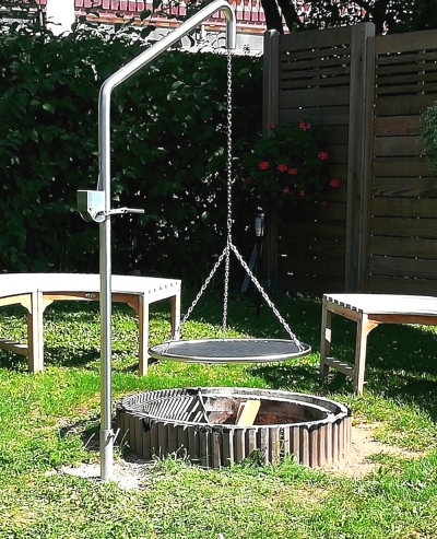Kompakt Edelstahl-Schwenker Grillgalgen-Set 0066 EGKX