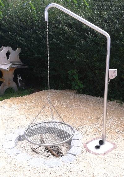 Kompakt Edelstahl-Schwenker Grillgalgen-Set 0088 EGKX