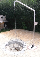 Kompakt Edelstahl-Schwenker Grillgalgen-Set 0055 EGKX