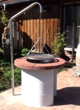 Kompakt Edelstahl-Schwenker Grillgalgen-Set 0055 EGK